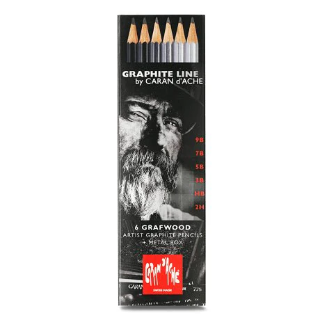Caran d'Ache Grafwood 6 Pencil Set