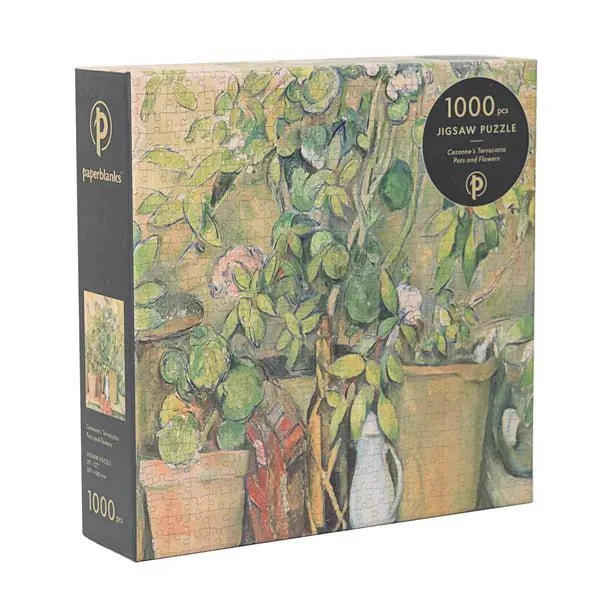 Cezanne's Terracotta Pots and Flowers Puzzle - 1000 PC