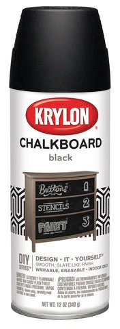 Chalkboard Spray Paint - Black - 12 oz.
