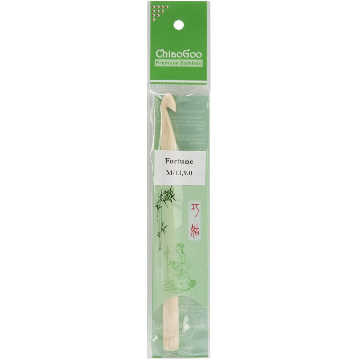 ChiaoGoo Bamboo Crochet Hook 6" - 9 mm - Size M13