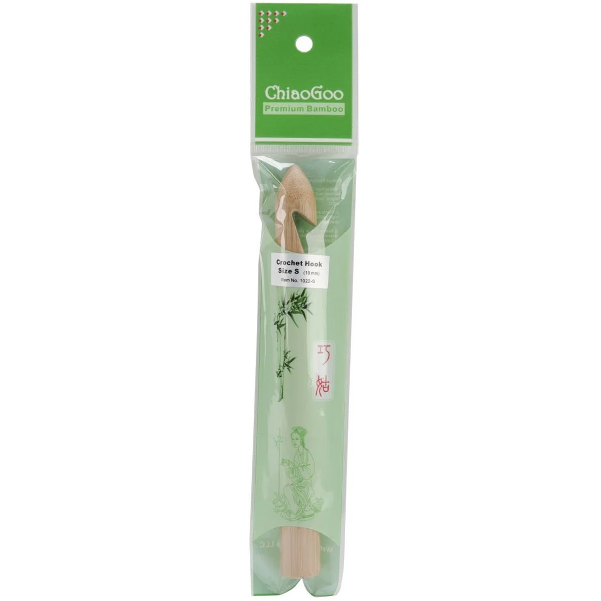 ChiaoGoo Bamboo Crochet Hook 6" - 19 mm - Size S