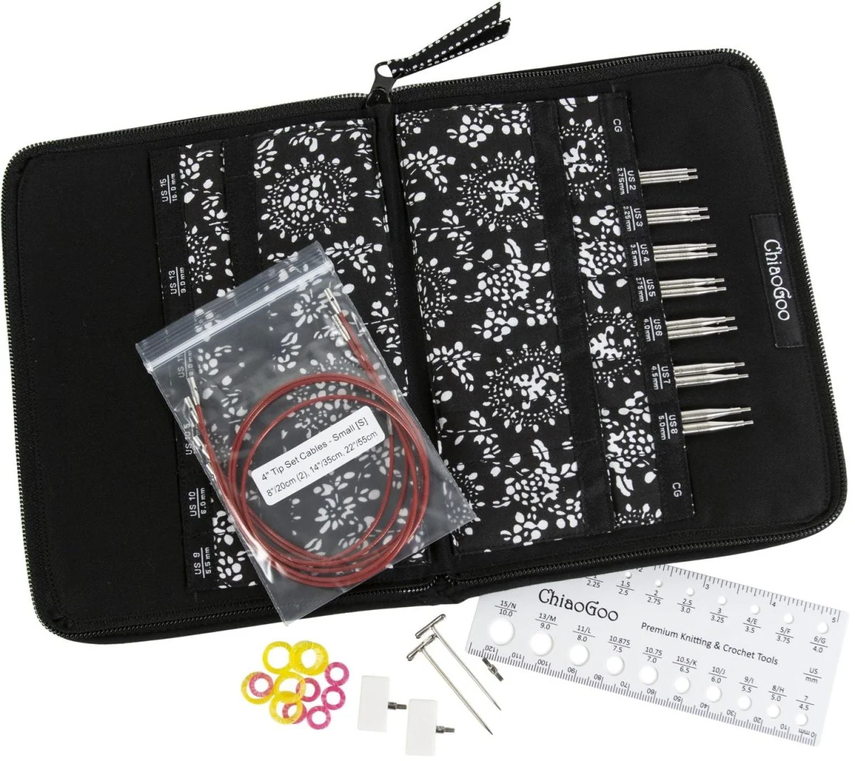 ChiaoGoo TWIST Red Lace Interchangeable 4" Tip Set - Complete