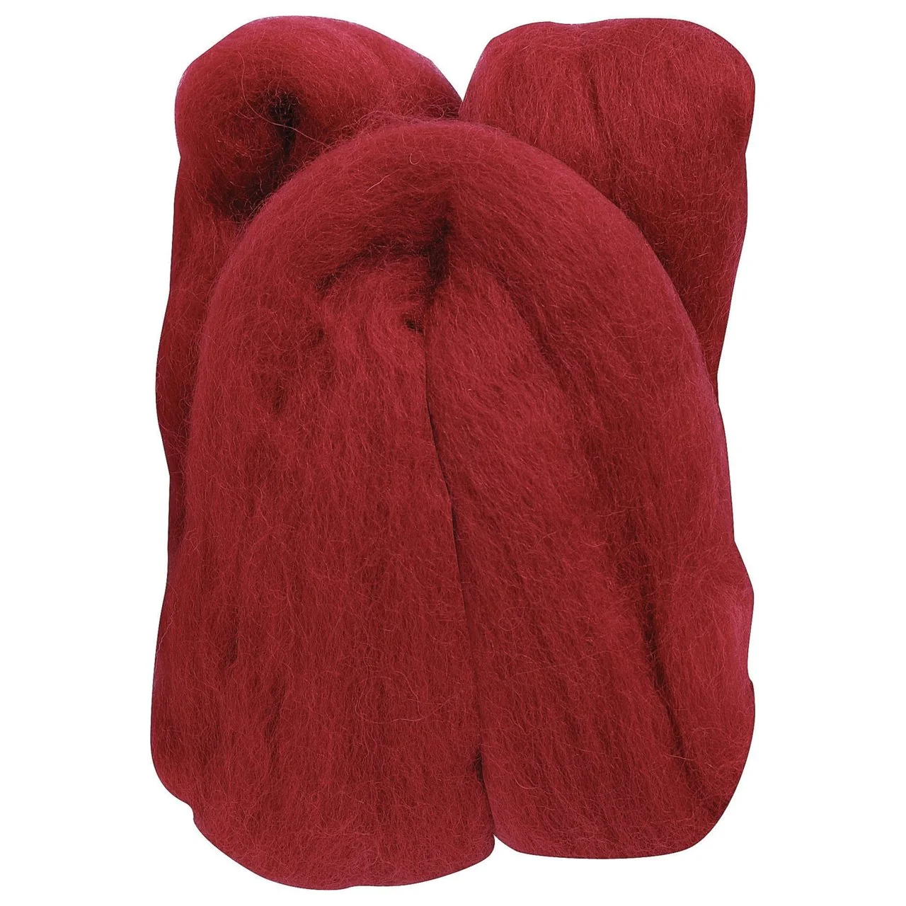Clover Wool Roving .7 ounce - Red