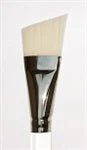 Connoisseur White Taklon Scrubber 1 inch