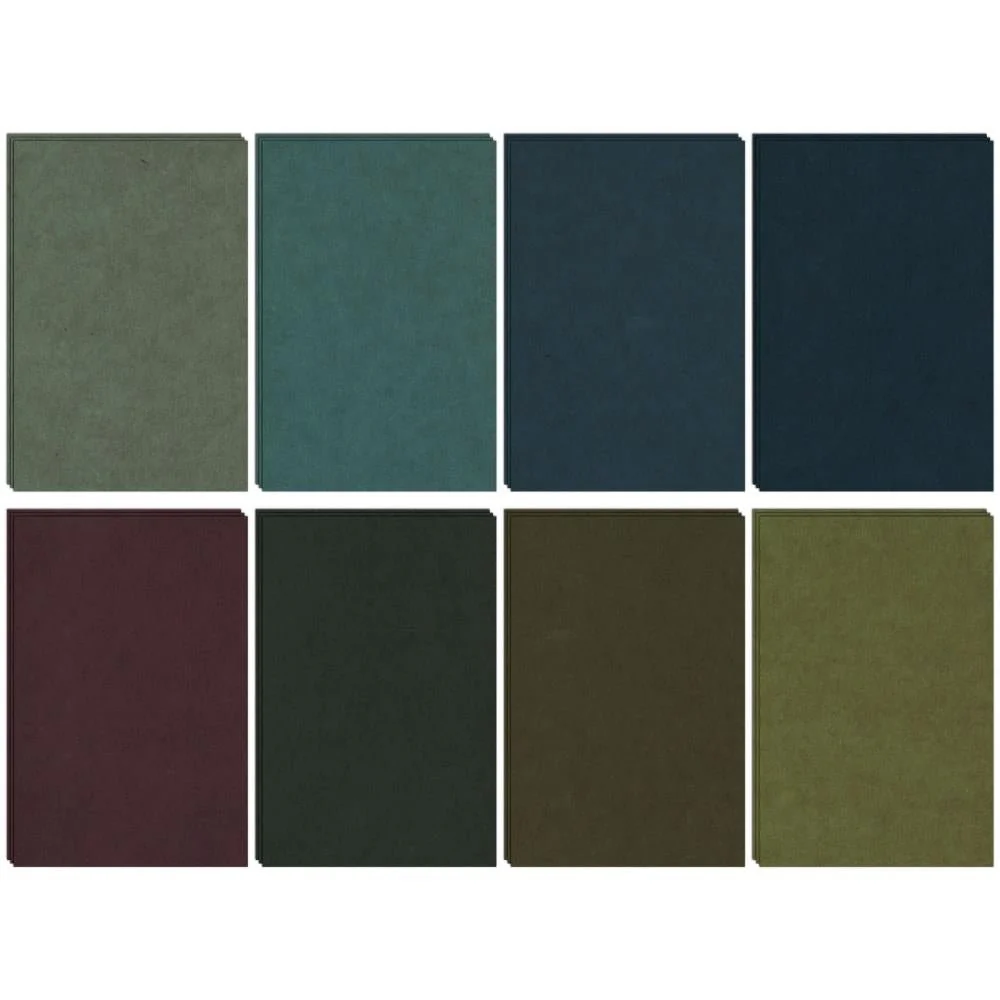 Tim Holtz Idea-Ology Cardstock Pad 6"X9"  24 Sheets - Cool Colors (3 ea of 8 colors) - Image 2