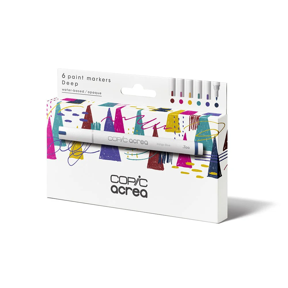 Copic Acrea Paint Marker 6 Marker Set - Deep Colors