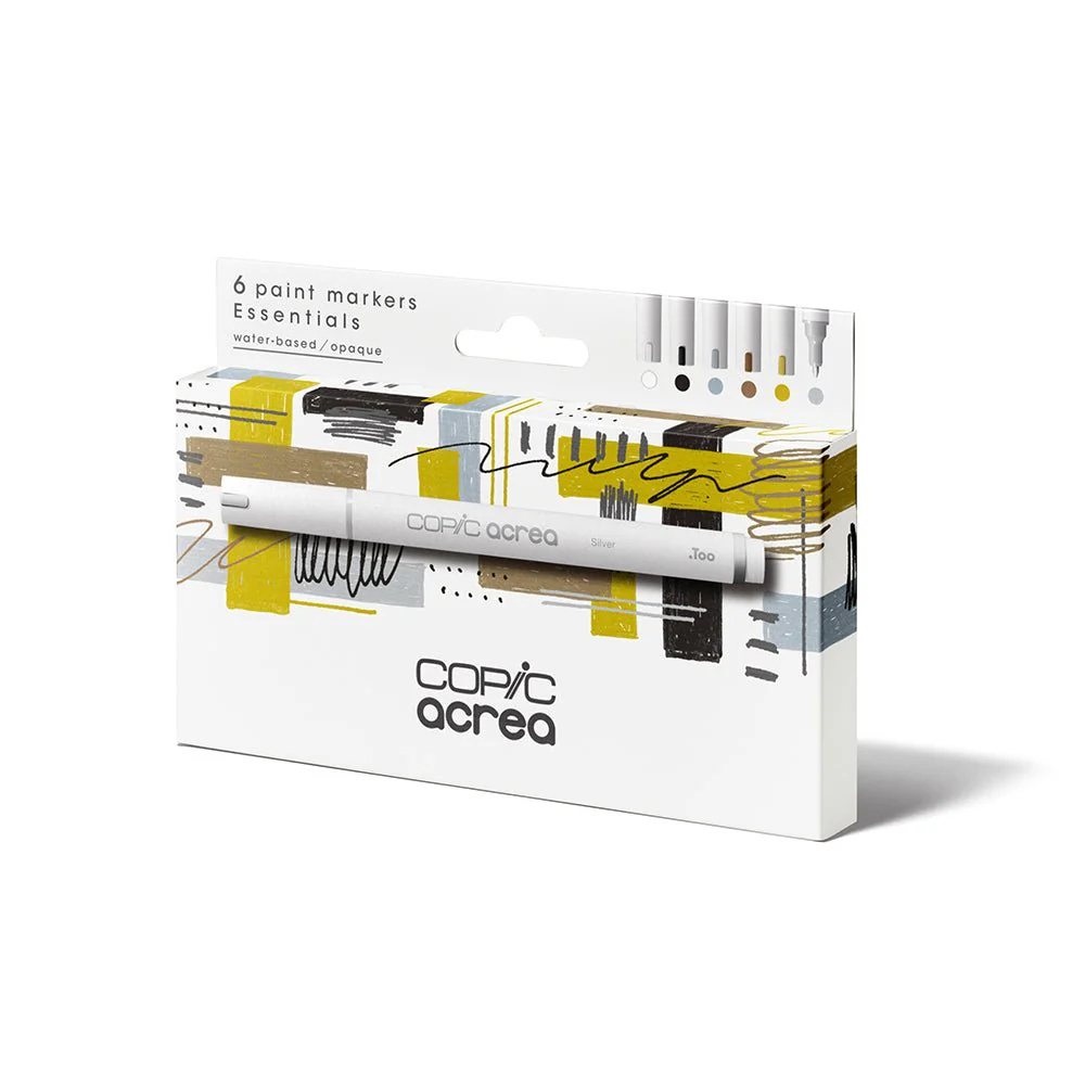 Copic Acrea Paint Marker 6 Marker Set - Essential Colors