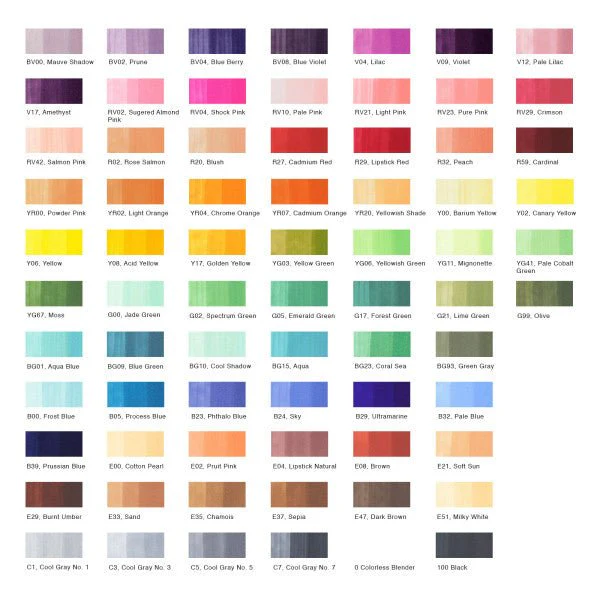 Copic Ciao Marker Set 72-Piece Set A - Image 2