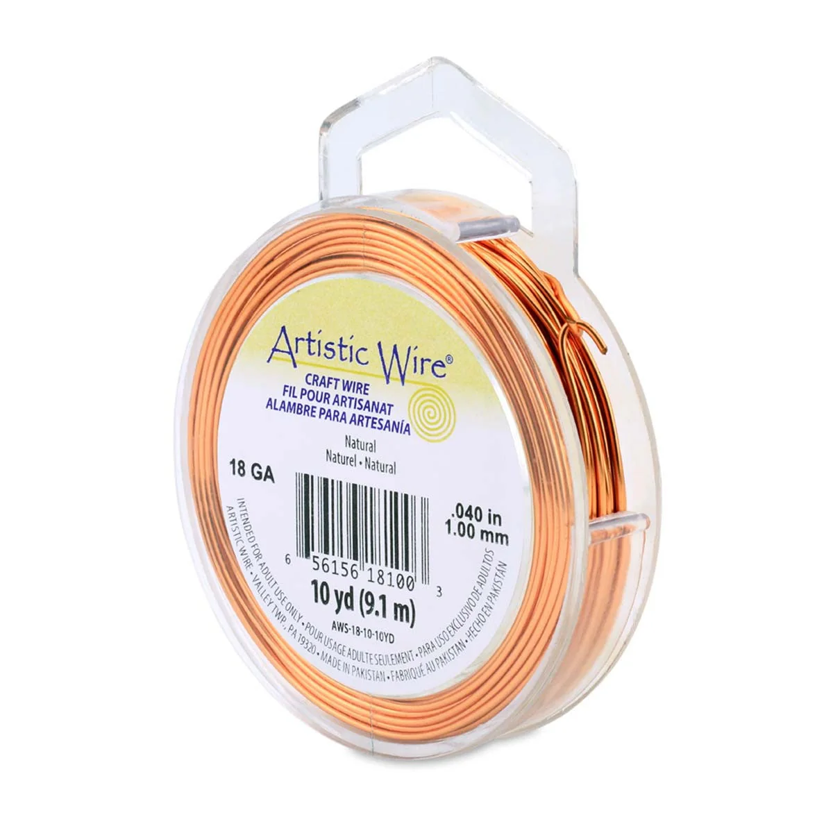 Artistic Wire 18 gauge Natural Copper Wire - 10 Yards
