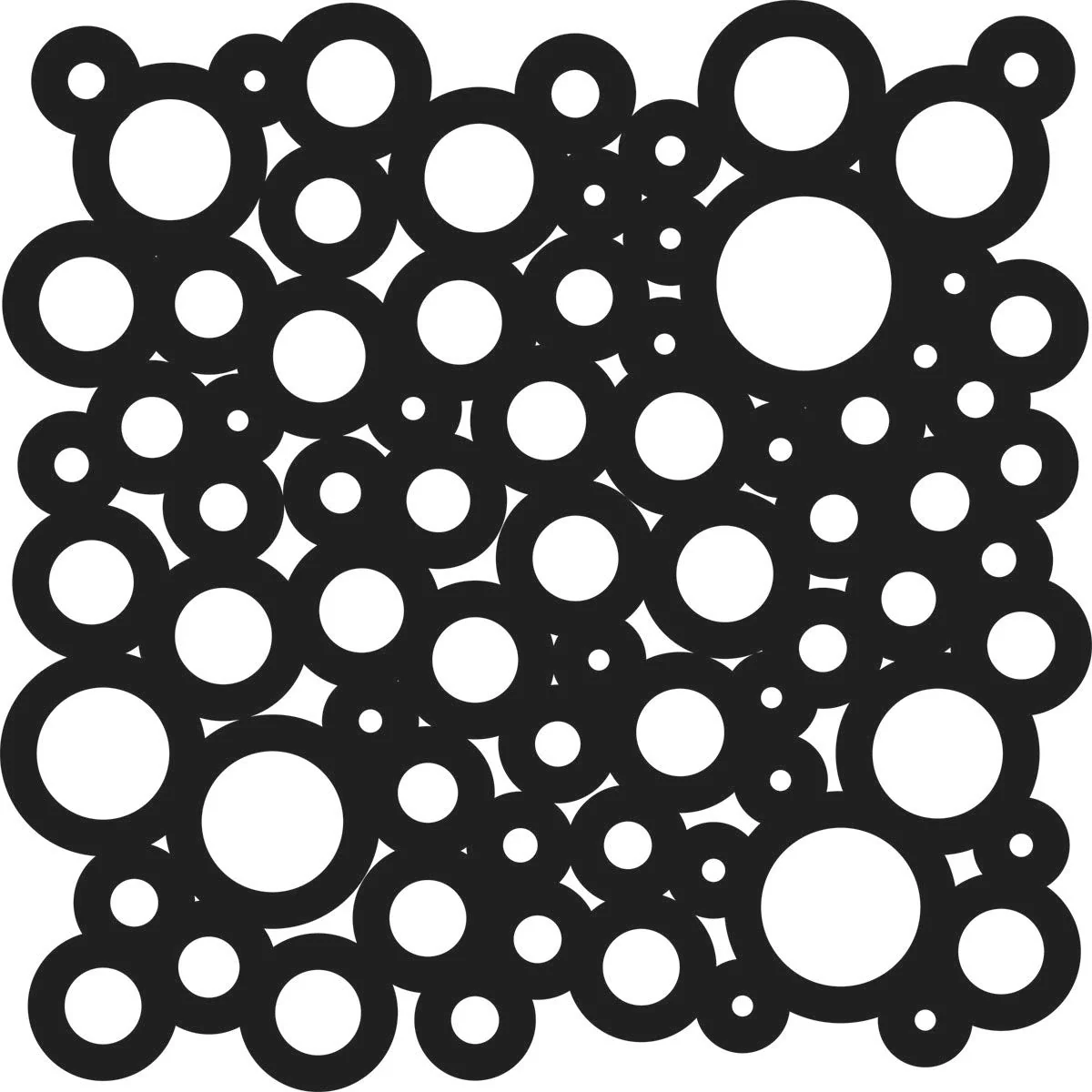 Crafters Workshop Stencil 6X6 - Cosmic Bubbles