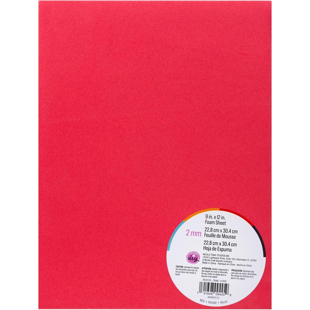 CousinDIY Foam Sheet 9"X12" 2mm - Red