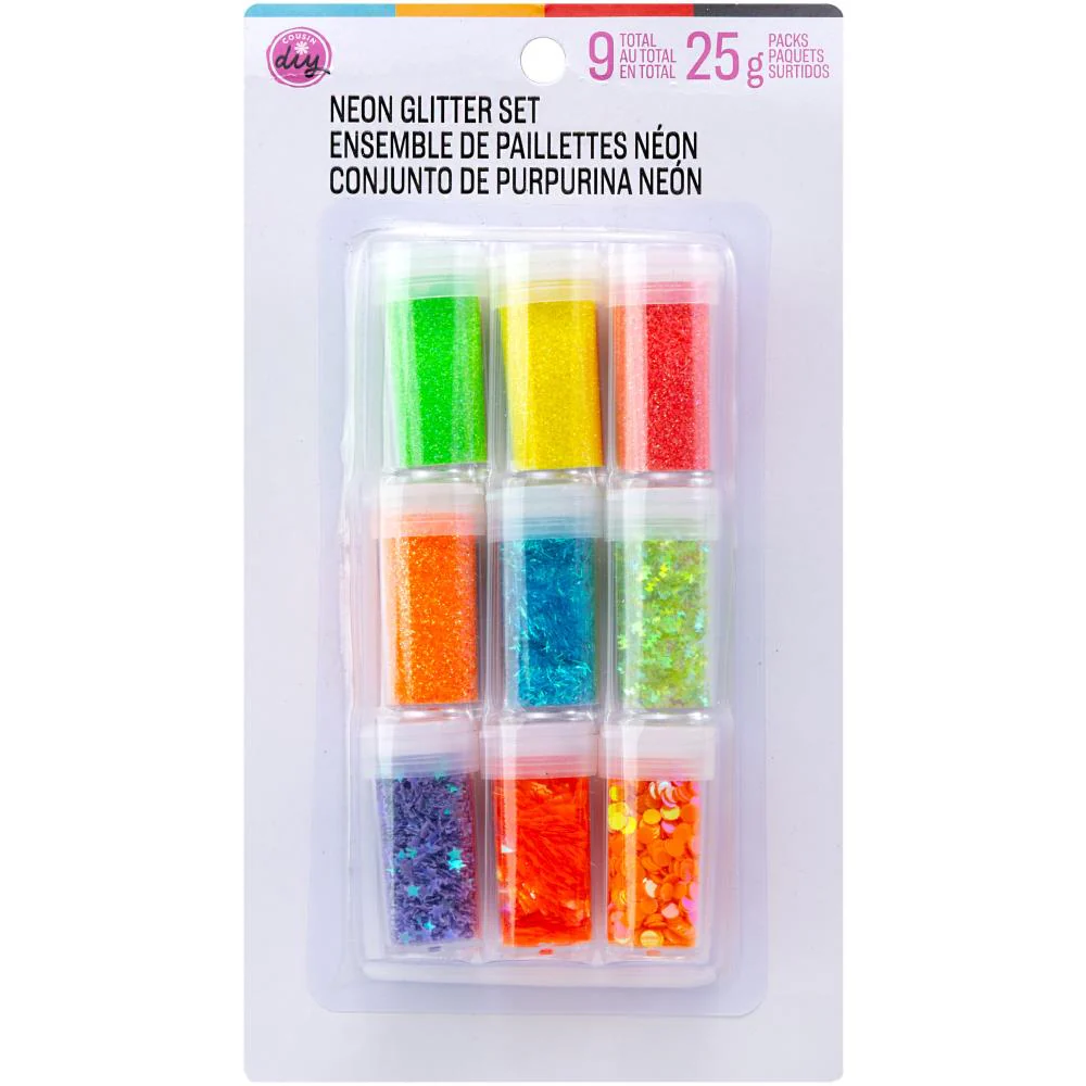 CousinDIY Glitter Assortment - Neon
