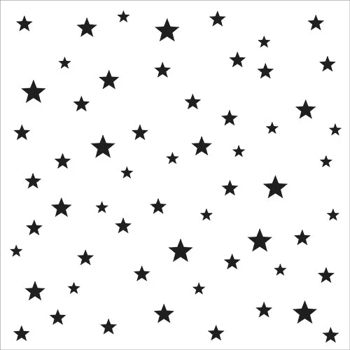 Crafters Workshop Stencil - 6" x 6" - Starry Stars