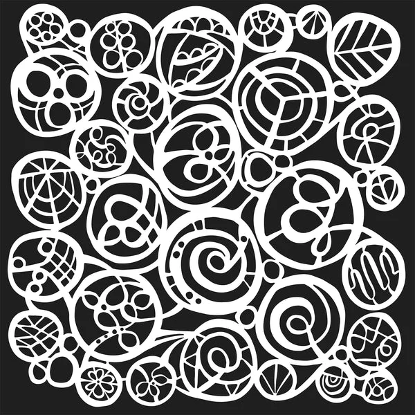 Crafters Workshop Stencil 6X6 - Circle Fest