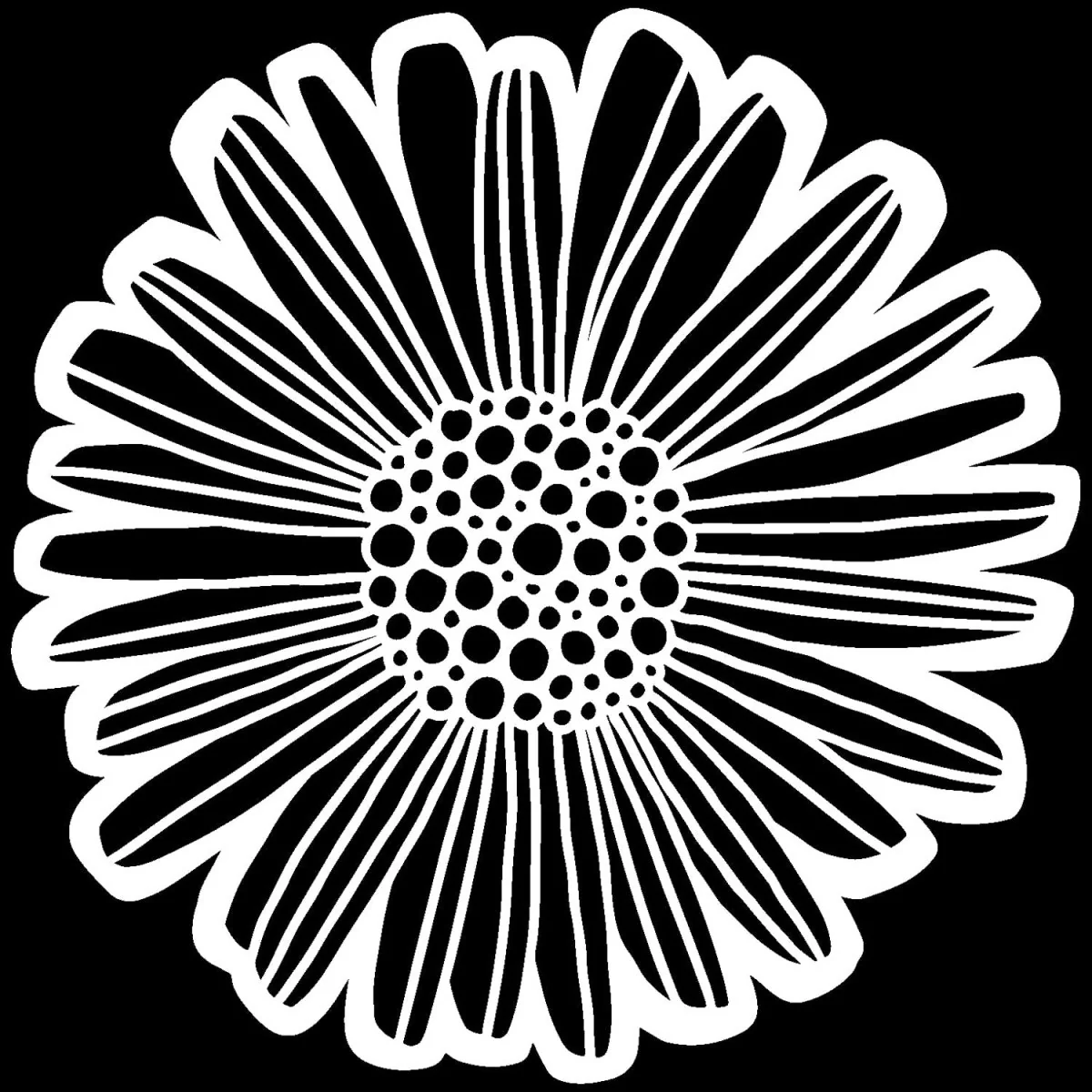 Crafters Workshop Stencil 6X6 - Felicia Daisy