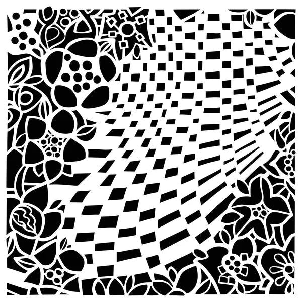 Crafters Workshop Stencil 6X6 - Garden Path