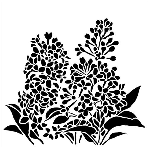 Crafters Workshop Stencil 6X6 - Lilacs