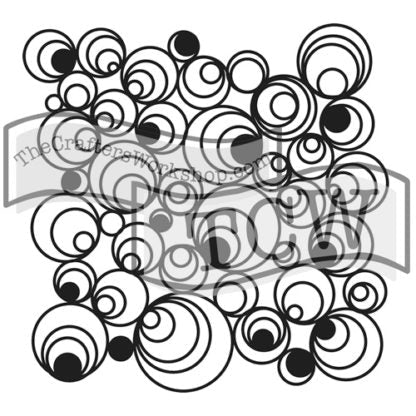 Crafters Workshop Stencil 6X6 - Mod Spirals