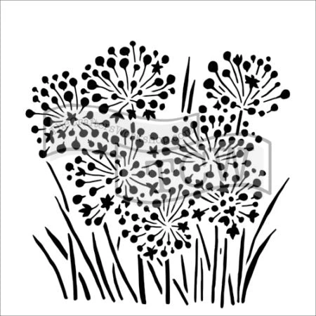 Crafters Workshop Stencil 6X6 - Onion Blossoms