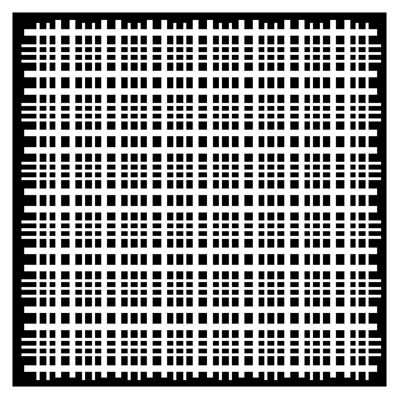 Crafters Workshop Stencil 6X6 - Plaid Fringe