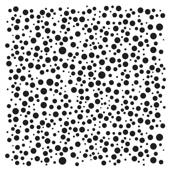 Crafters Workshop Stencil 6X6 - Random Bubbles