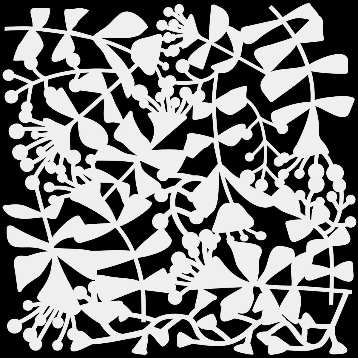 Crafters Workshop Stencil 6X6 - Spring Sprung