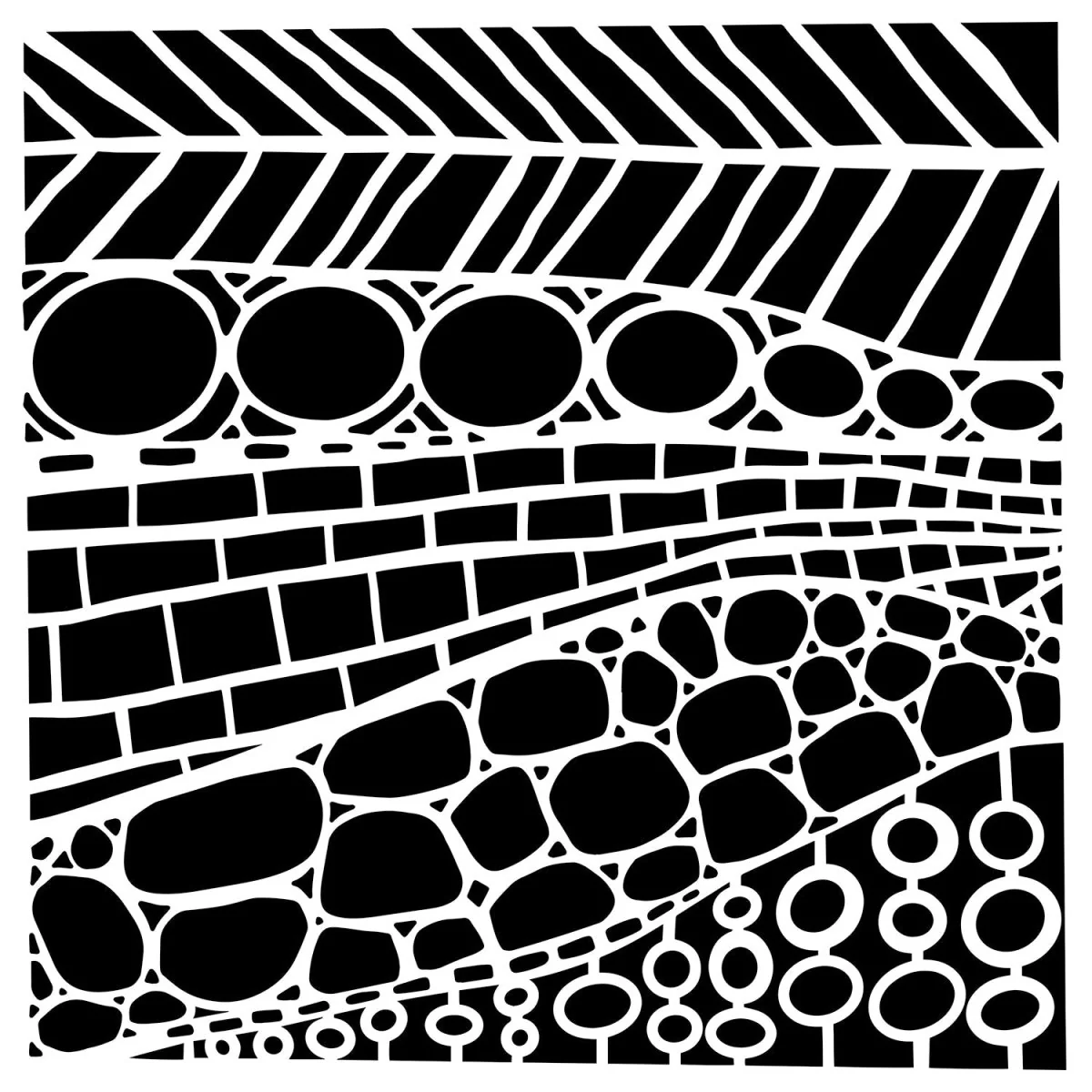 Crafters Workshop Stencil 6X6 - Texture Wall