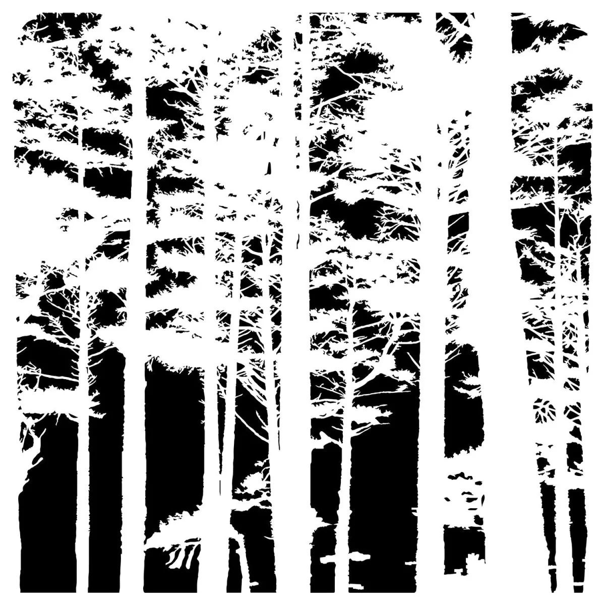 Crafters Workshop Stencil 6X6 - Tree Canopy