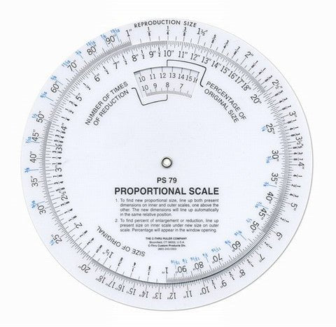 Circular Proportional Scale - 6 inch