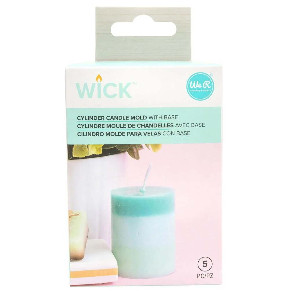 We R Wick Plastic Candle Mold - Cylinder