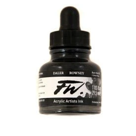 FW Acrylic Ink - 1 fl oz - Black (India)