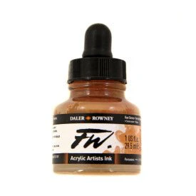 FW Acrylic Ink - 1 fl oz - Raw Sienna