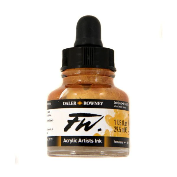 FW Acrylic Ink - 1 fl oz - Gold
