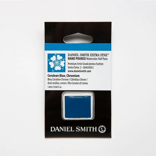 Daniel Smith Extra Fine Watercolor Half Pan - Cerulean Blue, Chromium