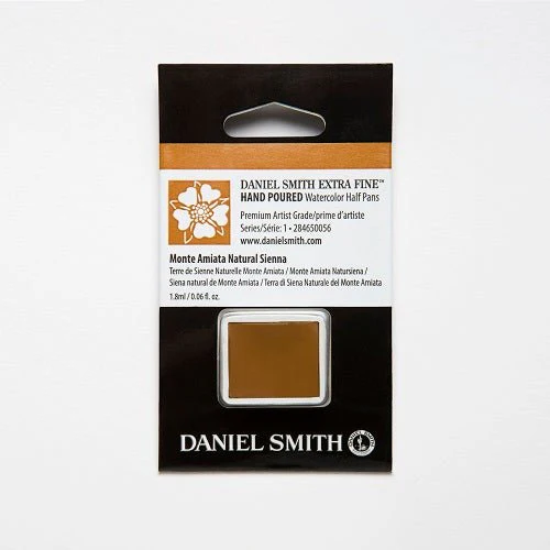 Daniel Smith Extra Fine Watercolor Half Pan - Monte Amiata Natural Sienna