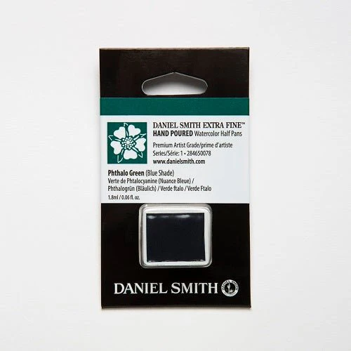 Daniel Smith Extra Fine Watercolor Half Pan - Phthalo Green (Blue Shade)