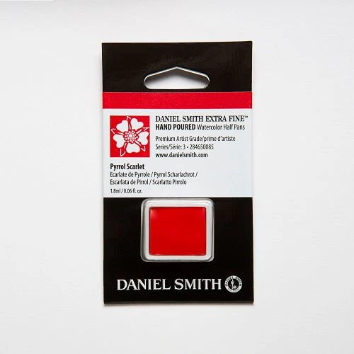 Daniel Smith Extra Fine Watercolor Half Pan - Pyrrol Scarlet