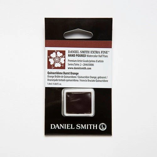 Daniel Smith Extra Fine Watercolor Half Pan - Quinacridone Burnt Orange