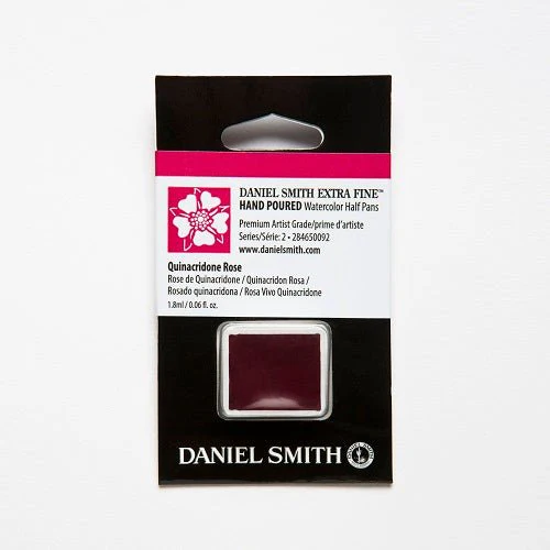 Daniel Smith Extra Fine Watercolor Half Pan - Quinacridone Rose