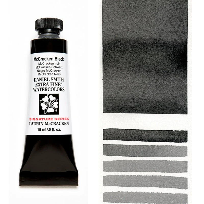 Daniel Smith Extra Fine Watercolor - McCracken Black 15 ml