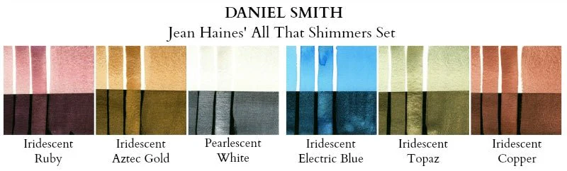 Daniel Smith Extra Fine Watercolor Set - 6 Color - Jean Haines' All That Shimmers Set (6 X 5ml tubes) - Image 2