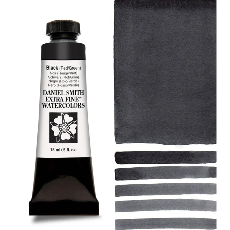 Daniel Smith Extra Fine Watercolor -Jane's Black (Red/Green) 15 ml