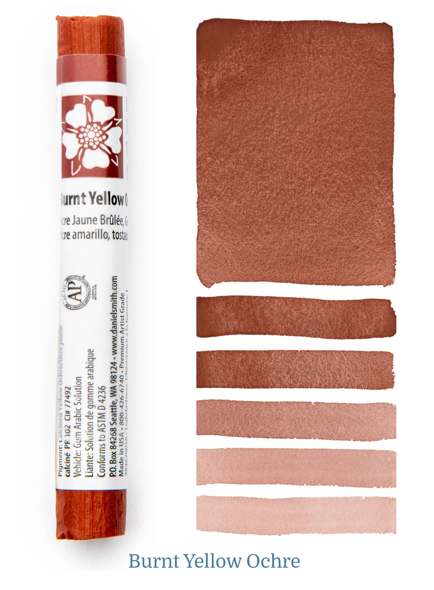 Daniel Smith Watercolor Stick - 3 inch - Burnt Yellow Ochre