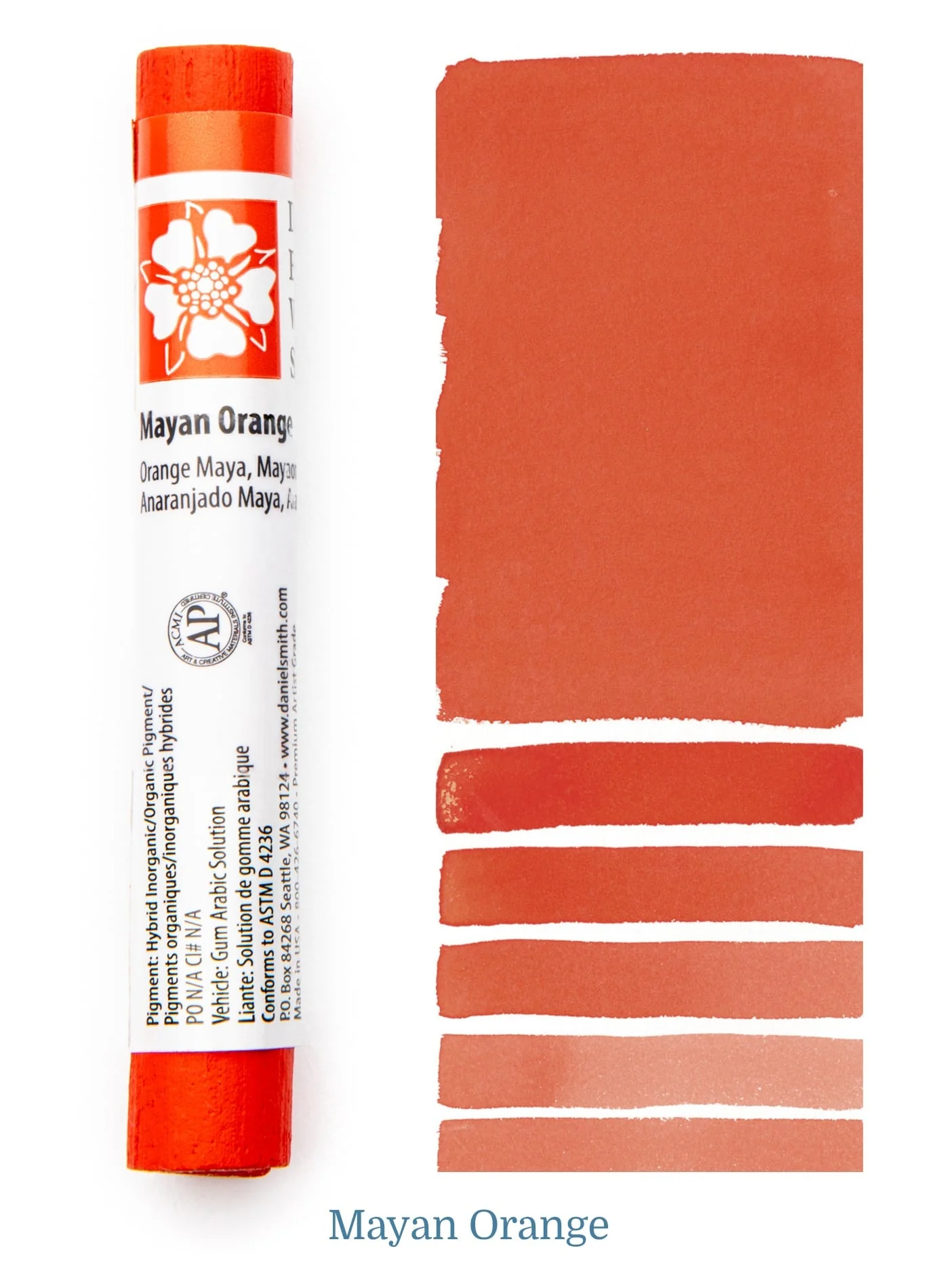 Daniel Smith Watercolor Stick - 3 inch - Mayan Orange