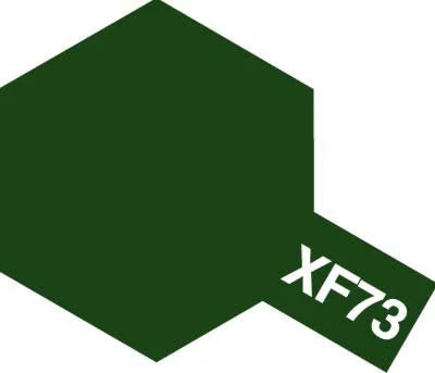 Tamiya Mini Acrylic 10 ml - XF-73 Dark Green (JGSDF) Matte Finish - Image 2