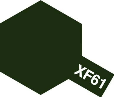 Tamiya Mini Acrylic 10 ml - XF-61 Dark Green Matte Finish - Image 2