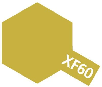 Tamiya Mini Acrylic 10 ml - XF-60 Dark Yellow Matte Finish - Image 2