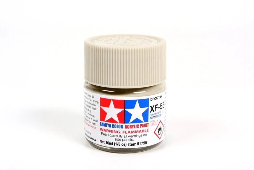 Tamiya Mini Acrylic 10 ml - XF-55 Deck Tan Matte Finish