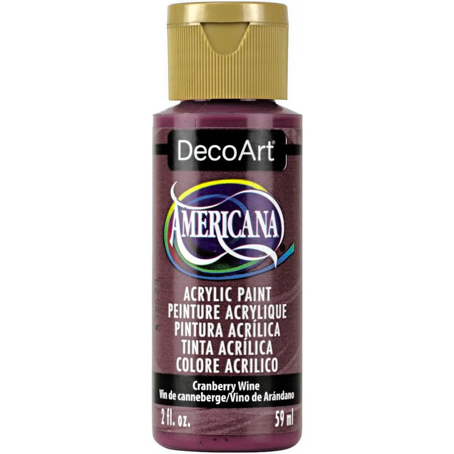 DecoArt Americana Acrylic 2 fl oz - Cranberry Wine