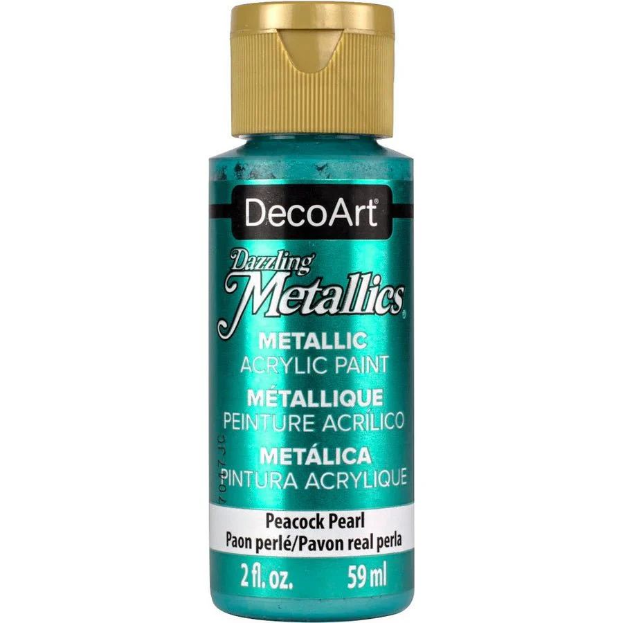 DecoArt Americana Acrylic 2 fl oz - Dazzling Metallics - Peacock Pearl
